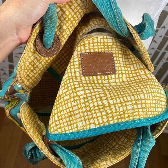 Fossil Floral Print Coated Canvas Tote - Picture 5 of 14